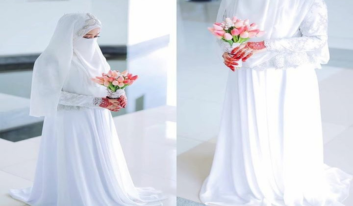 Gaun Pernikahan Muslim yang Sederhana dan Elegan Plaminan Gaun Pernikahan Muslim yang Sederhana dan Elegan Plaminan